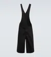Comme Des Garçons Shirt Cotton Twill Overalls In Black