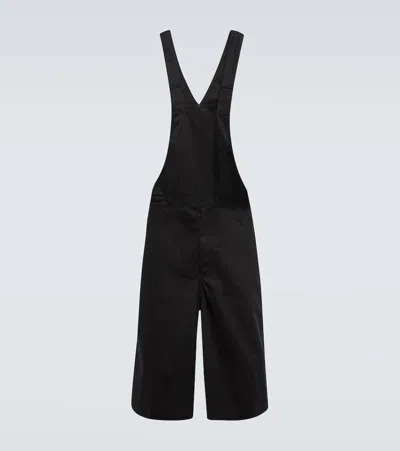 Comme Des Garçons Shirt Cotton Twill Overalls In Black