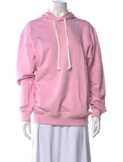 Pre-owned Comme Des Garçons Shirt Crew Neck Long Sleeve Hoodie In Pink