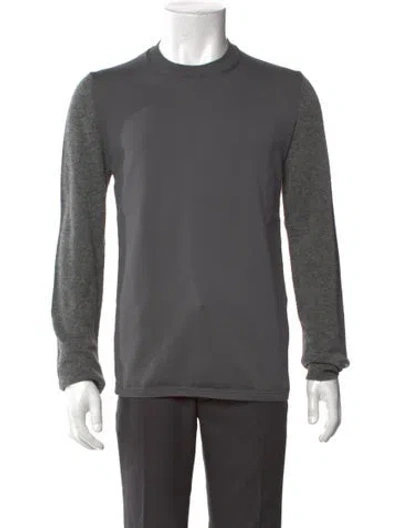 Pre-owned Comme Des Garçons Shirt Crew Neck Long Sleeve Pullover In Gray