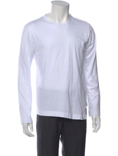 Pre-owned Comme Des Garçons Shirt Crew Neck Long Sleeve T-shirt In White