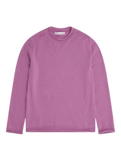 Comme Des Garçons Shirt Crew-neck Sweater In Purple
