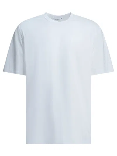 Comme Des Garçons Shirt Crew Neck T Shirt With Reverse Logo In Blue