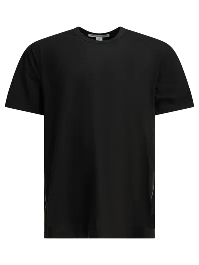 Comme Des Garçons Shirt Crew-neck T-shirt With Zipper Detail In Black