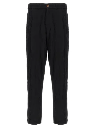 Comme Des Garçons Shirt Comme Des Garcons Shirt Crinkled Pants In Black