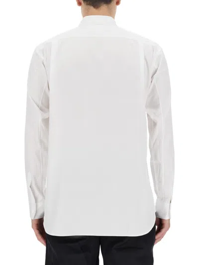 Comme Des Garçons Shirt Cut Out Shirt In White