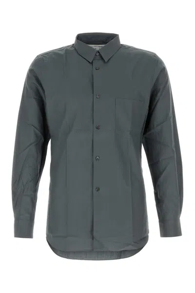 Comme Des Garçons Shirt Dark Grey Poplin Shirt