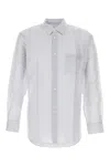 Comme Des Garçons Shirt Embroidered Cupro Shirt In 1stripe6