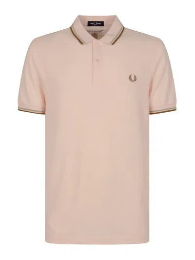 Comme Des Garçons Comme Des Garcons X Fred Perry Short-sleeved Polo Shirt In Orange