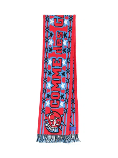 Comme Des Garçons Shirt 'football' Scarf In Red
