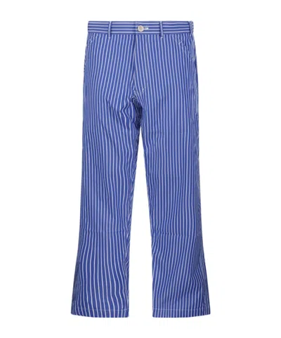 Comme Des Garçons Belt Loop Casual Pants In Blue