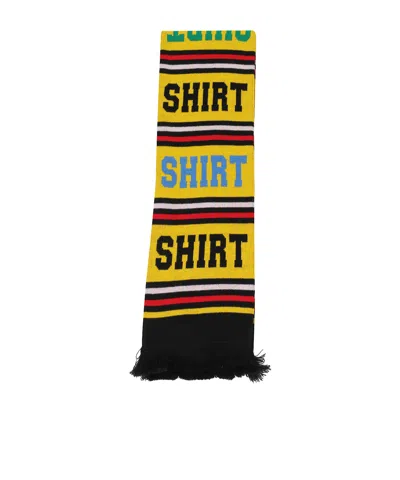 Comme Des Garçons Shirt Fringe Scarf In Multi