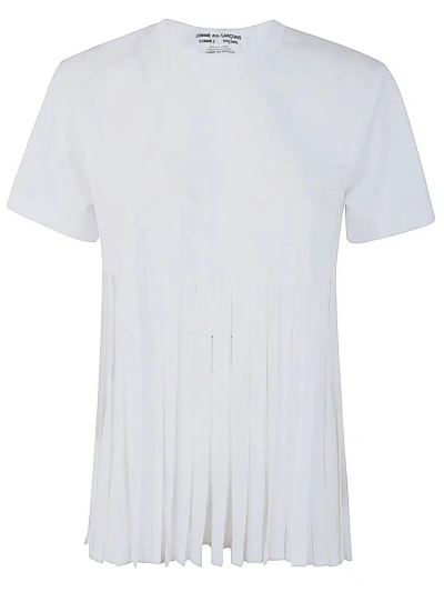 Comme Des Garçons Shirt Fringed In White