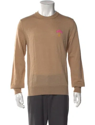 Pre-owned Comme Des Garçons Shirt Graphic Print Crew Neck Pullover In Neutral