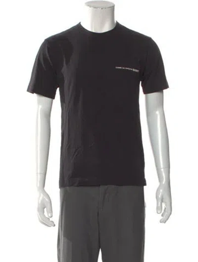 Pre-owned Comme Des Garçons Shirt Graphic Print Crew Neck T-shirt In Black