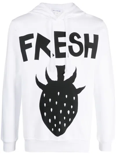 Comme Des Garçons Shirt Comme Des Garcons Shirt Brett Westfall Sweatshirt In White