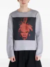 Comme Des Garçons Shirt Graphic-print Sweatshirt In White