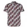 COMME DES GARÇONS SHIRT COMME DES GARÇONS SHIRT GRAPHIC PRINTED BUTTONED SHIRT