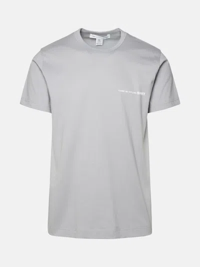 Comme Des Garçons Shirt Gray Cotton T-shirt In Grey