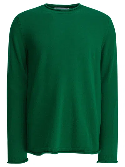 Comme Des Garçons Shirt Green Wool Knitwear