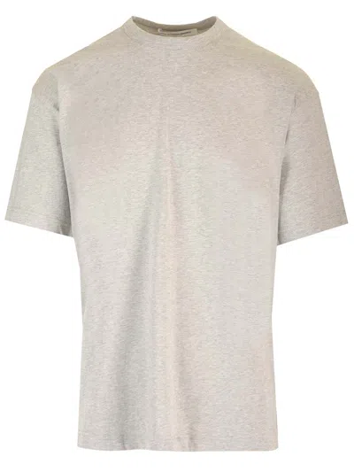 Comme Des Garçons Shirt Grey Over T-shirt In Top Grey
