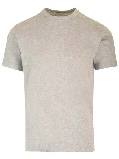 Comme Des Garçons Shirt Logo-print Cotton T-shirt In Grey