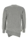 Comme Des Garçons Shirt Grey Wool Comme Des Garã§ons Play X Lacoste Cardigan In Grey