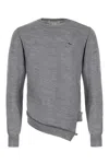 Comme Des Garçons Shirt Grey Wool Sweater In 3