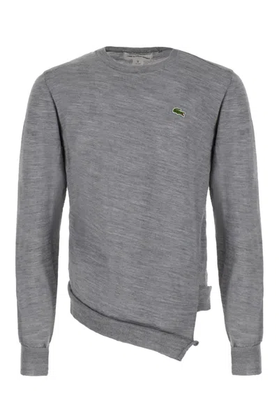 Comme Des Garçons Shirt Grey Wool Sweater In 3