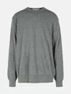 Comme Des Garçons Shirt Grey Wool Sweater In Grey