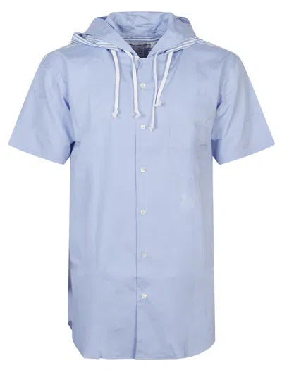 Comme Des Garçons Shirt Hooded Shirt In Blue