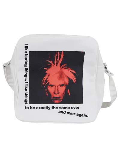 Comme Des Garçons Shirt Andy Warhol Shoulder Bag In White
