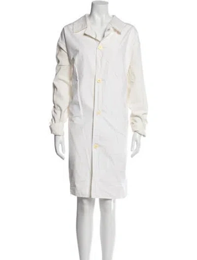 Pre-owned Comme Des Garçons Shirt Knee-length Dress In White