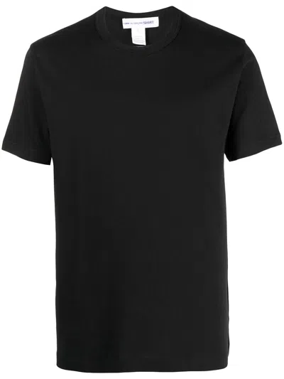 Comme Des Garçons Shirt Knit Plain T-shirt In Black