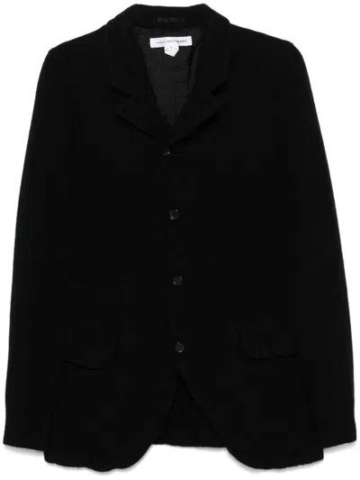 Comme Des Garçons Shirt Knitted Blazer In Black