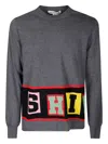 Comme Des Garçons Shirt Intarsia Sweater Sweaters And Cardigans Gray In Gray