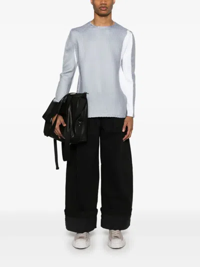 Comme Des Garçons Shirt Knitted T-shirt In Grey