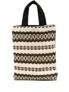 Comme Des Garçons Shirt Pattern-jacquard Bag In Black