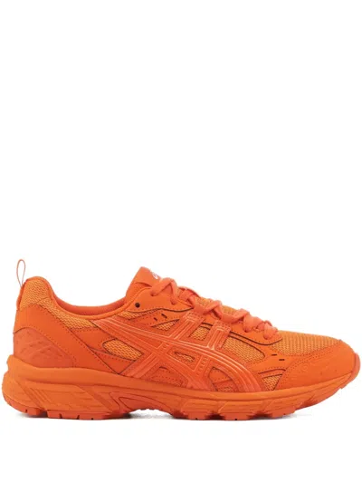 Comme Des Garçons Shirt Laced Sneakers In Orange