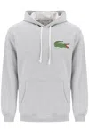 Comme Des Garçons Shirt Lacoste Big Crocodile Hoodie In Grey