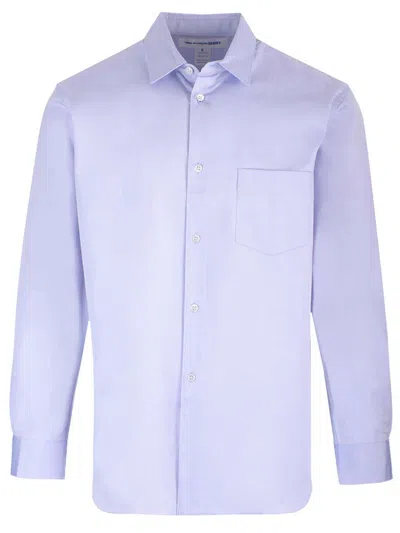 Comme Des Garçons Shirt Light Blue Shirt With Pocket Classic Blue