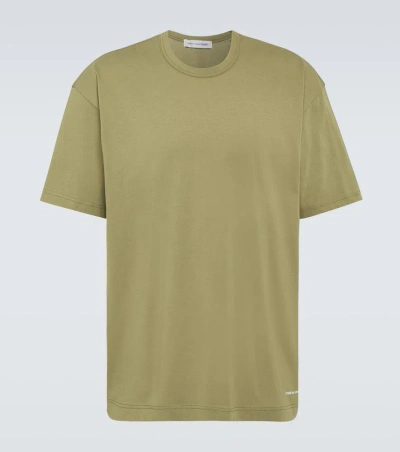 Comme Des Garçons Shirt Logo Cotton Jersey T-shirt In Green