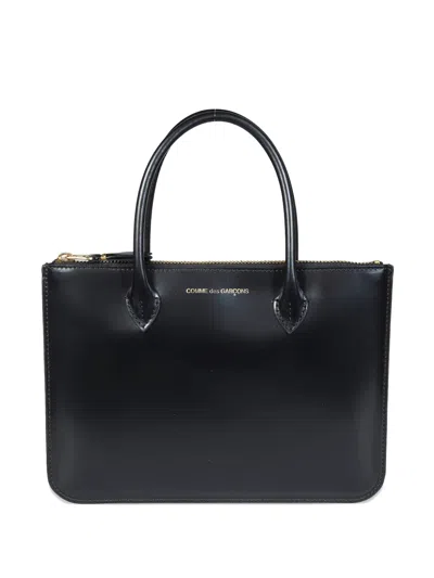 Comme Des Garçons Shirt Logo-detail Shoulder Bag In Blue