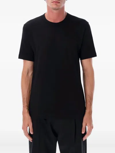 Comme Des Garçons Shirt Logo-lettering T-shirt In Black