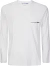 Comme Des Garçons Shirt Comme Des Garcons Shirt Long-sleeved T-shirt With Logo Print In White