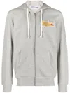 Comme Des Garçons Shirt Logo-patch Cotton Jacket In Grey