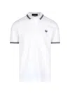 Comme Des Garçons Collared Polo T-shirts Ribbed Cuffs In White