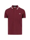 Comme Des Garçons Shirt Logo Polo Shirt In Red