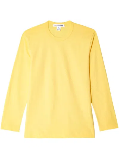 Comme Des Garçons Shirt Logo-print Long-sleeved T-shirt In Yellow (yellow)