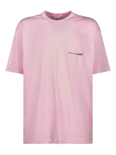 Comme Des Garçons Shirt Logo-print T-shirt In Pink